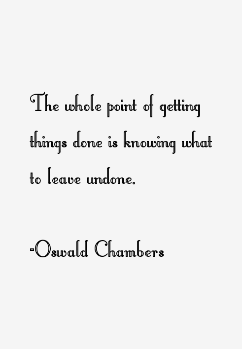 Oswald Chambers Quotes