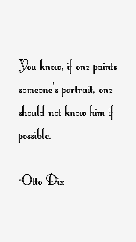 Otto Dix Quotes