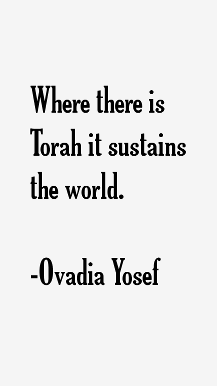 Ovadia Yosef Quotes