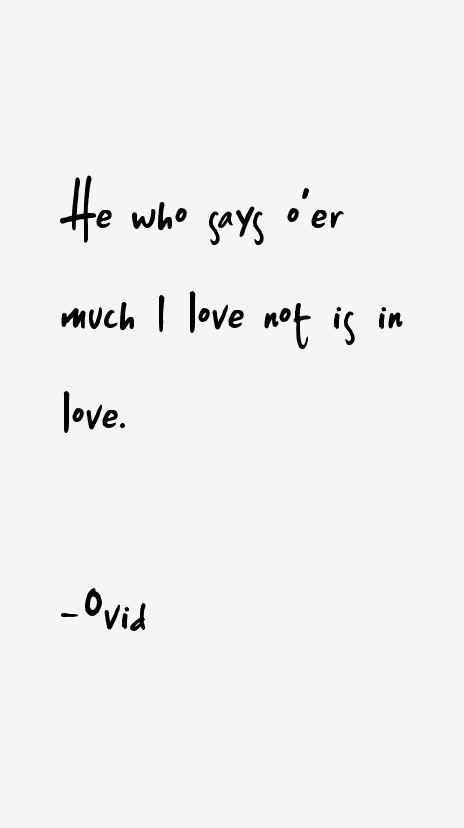 Ovid Quotes