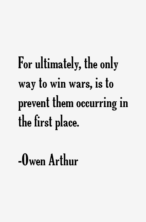 Owen Arthur Quotes