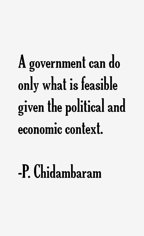 P. Chidambaram Quotes