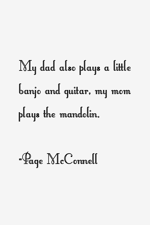 Page McConnell Quotes