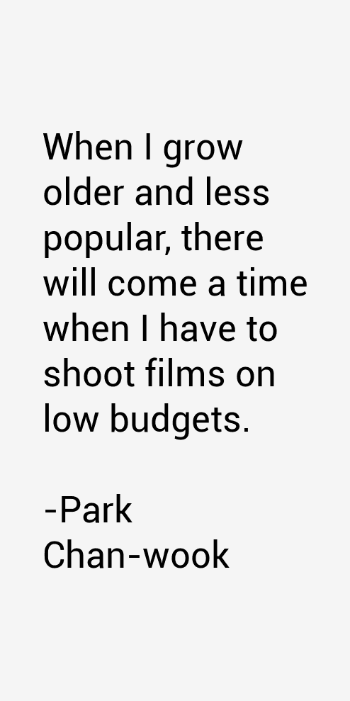 Park Chan-wook Quotes