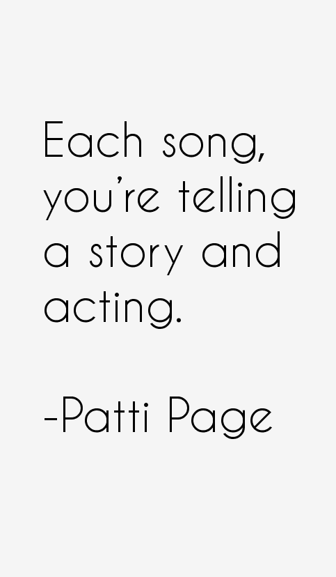 Patti Page Quotes