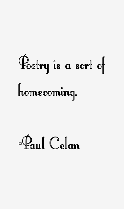 Paul Celan Quotes