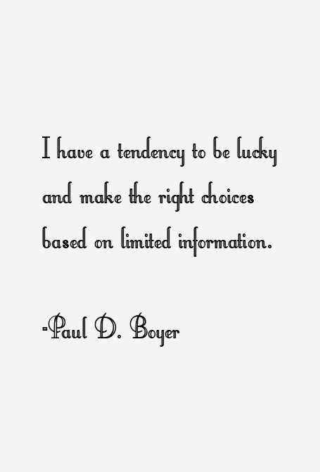 Paul D. Boyer Quotes