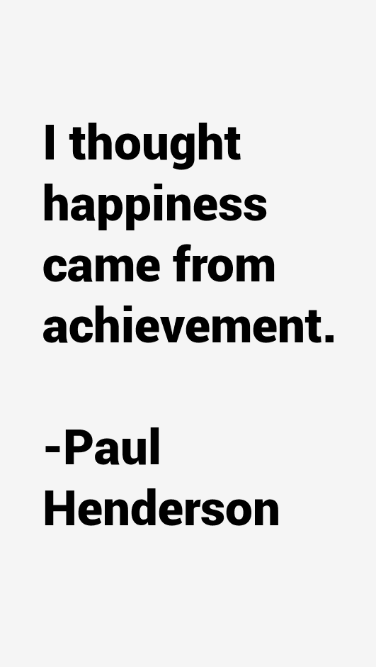 Paul Henderson Quotes