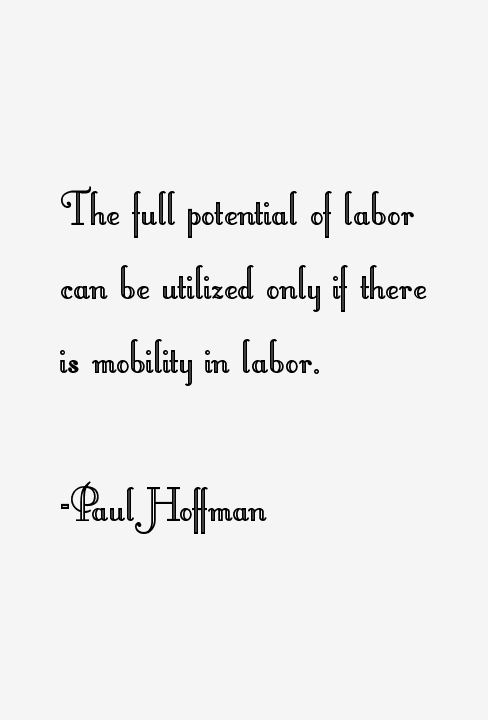 Paul Hoffman Quotes