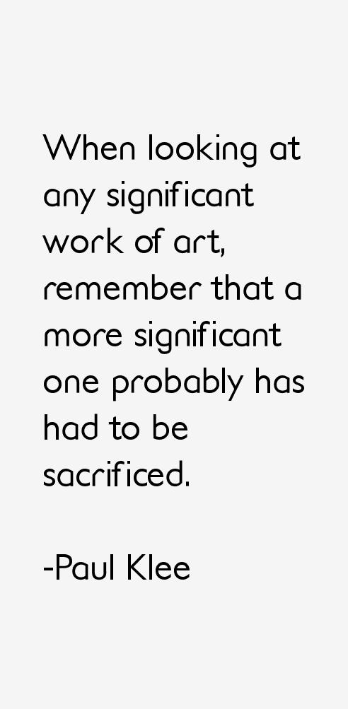 Paul Klee Quotes