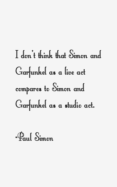 Paul Simon Quotes