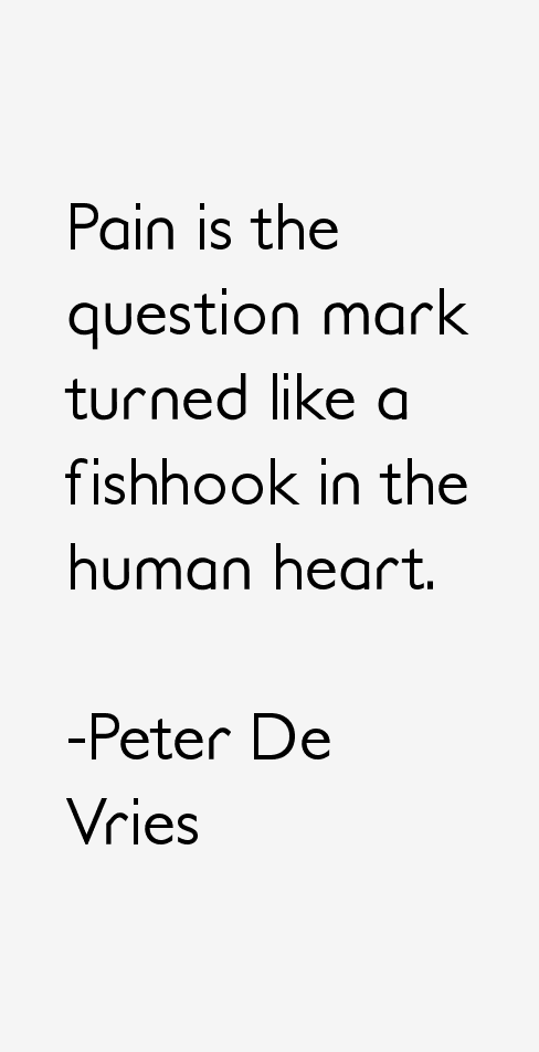 Peter De Vries Quotes