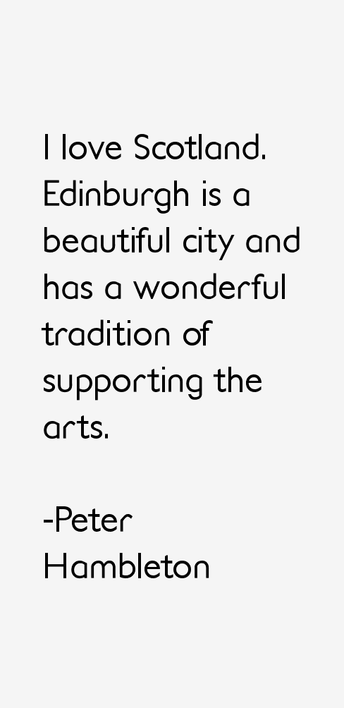 Peter Hambleton Quotes