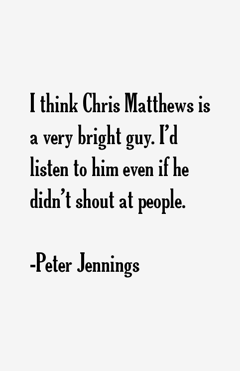 Peter Jennings Quotes