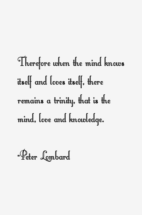 Peter Lombard Quotes