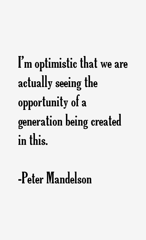 Peter Mandelson Quotes