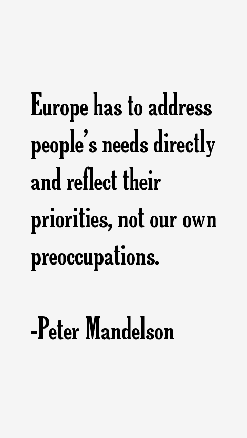 Peter Mandelson Quotes