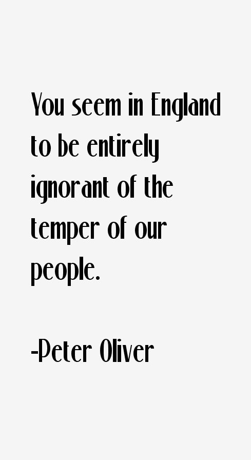 Peter Oliver Quotes