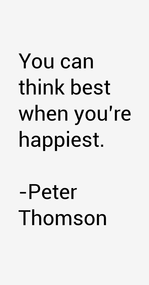 Peter Thomson Quotes