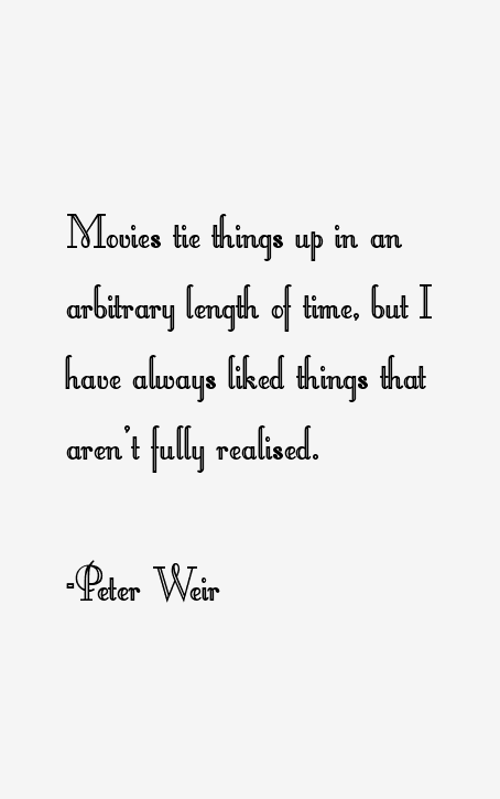 Peter Weir Quotes