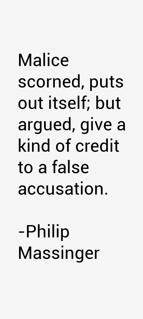 Philip Massinger Quotes