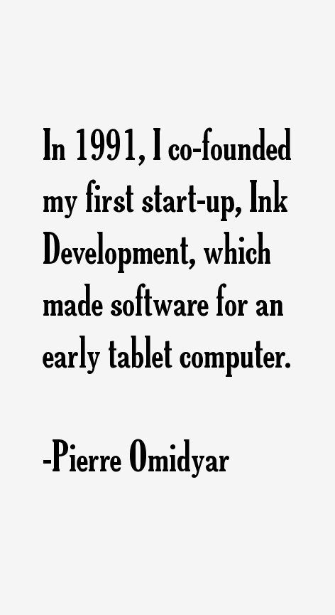 Pierre Omidyar Quotes