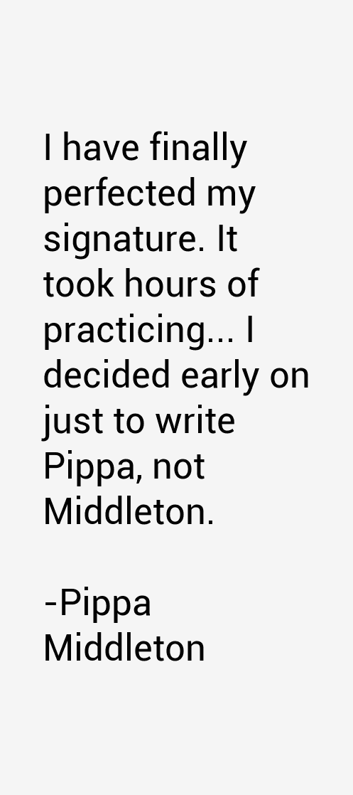 Pippa Middleton Quotes