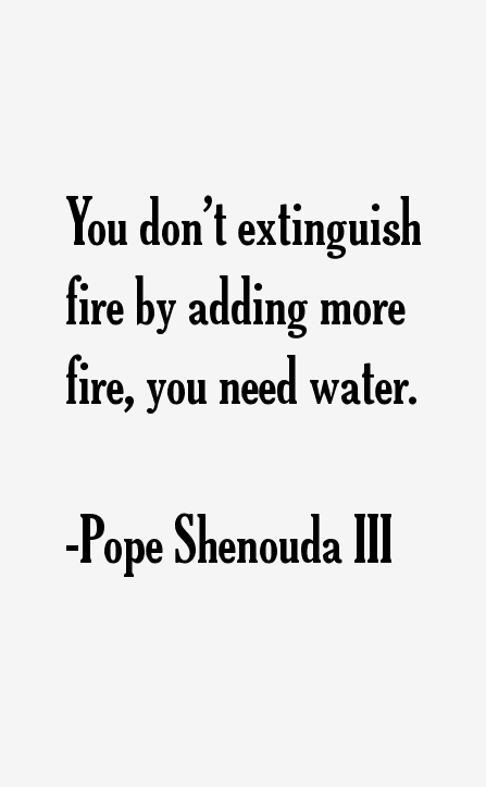Pope Shenouda III Quotes