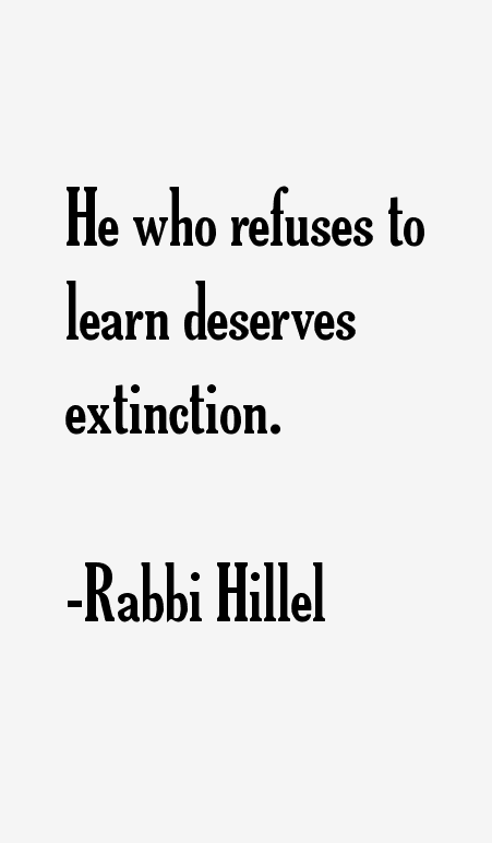 Rabbi Hillel Quotes