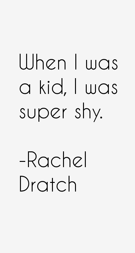 Rachel Dratch Quotes