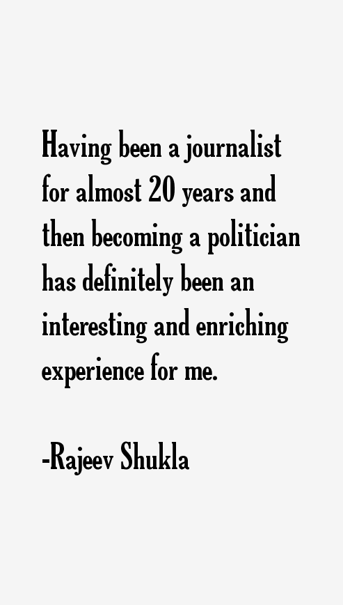 Rajeev Shukla Quotes
