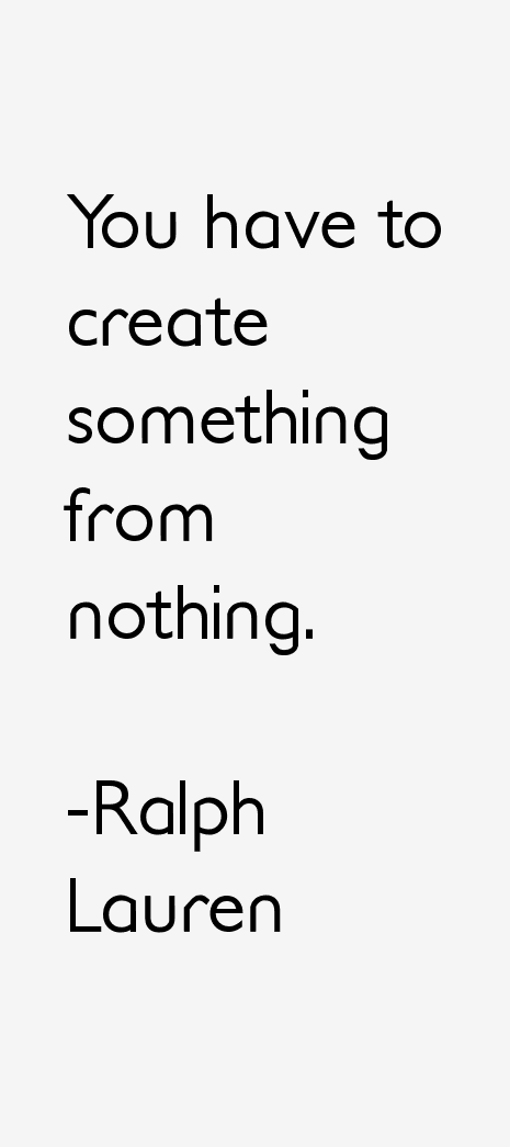 Ralph Lauren Quotes