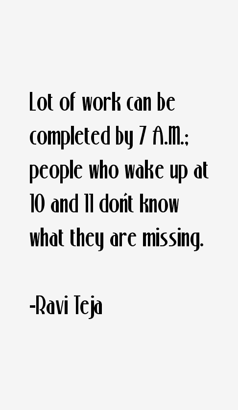 Ravi Teja Quotes