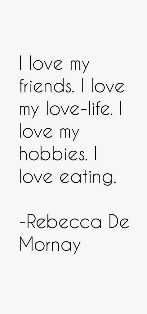 Rebecca De Mornay Quotes