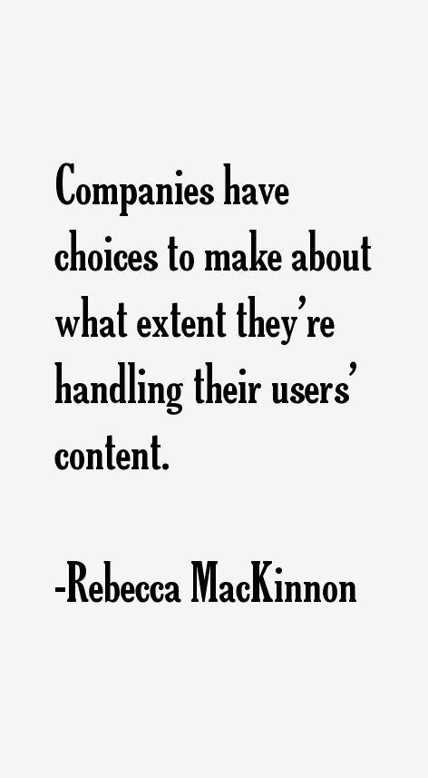 Rebecca MacKinnon Quotes