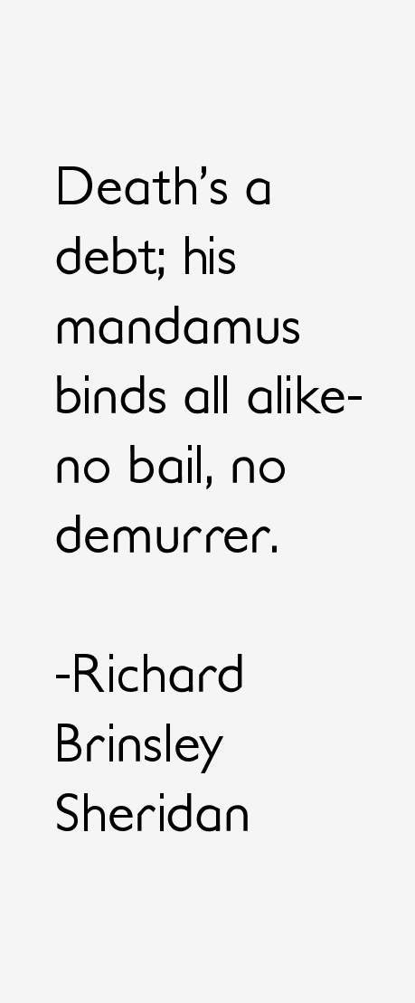Richard Brinsley Sheridan Quotes
