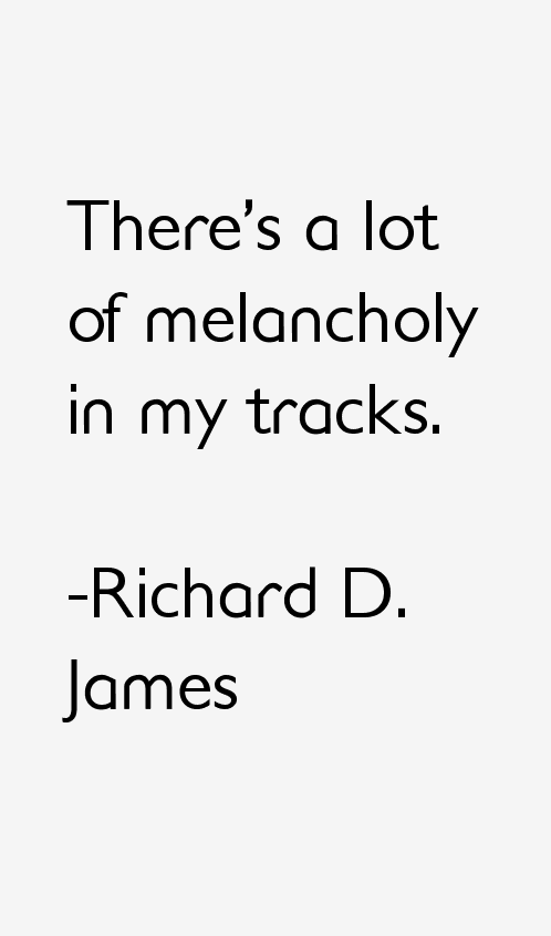 Richard D. James Quotes
