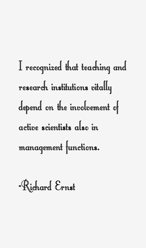 Richard Ernst Quotes