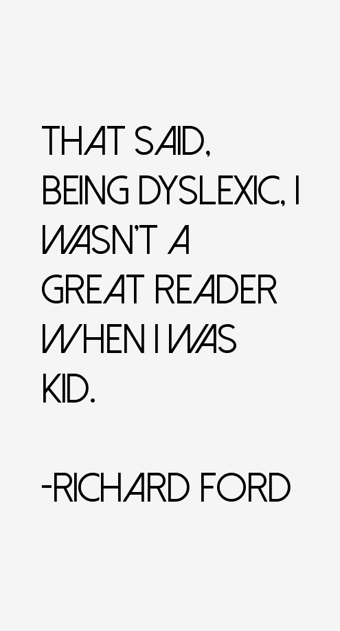 Richard Ford Quotes