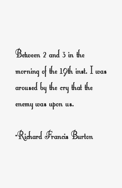 Richard Francis Burton Quotes