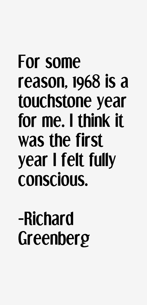 Richard Greenberg Quotes