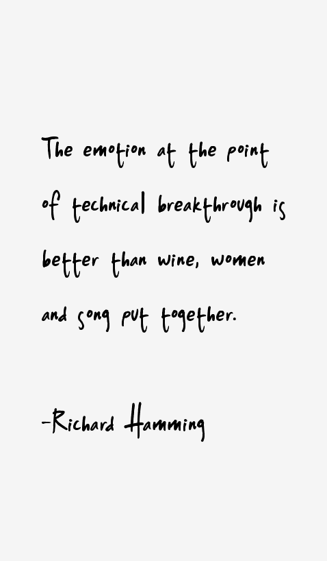 Richard Hamming Quotes