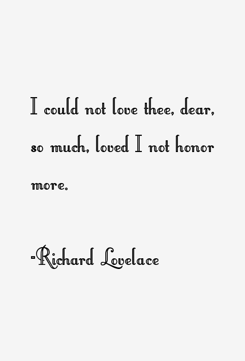 Richard Lovelace Quotes