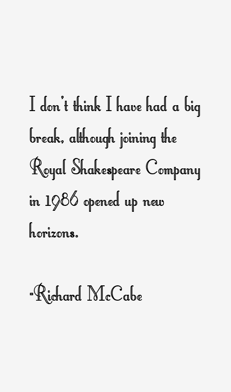 Richard McCabe Quotes