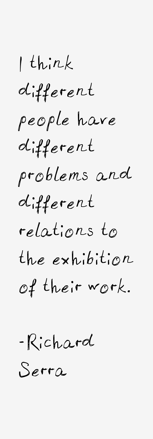 Richard Serra Quotes
