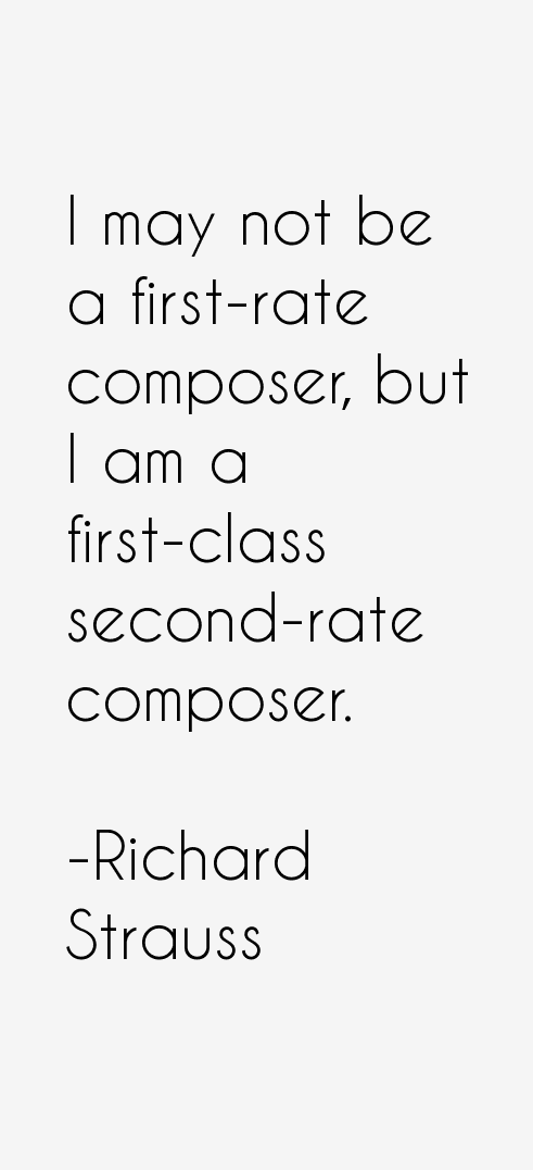 Richard Strauss Quotes