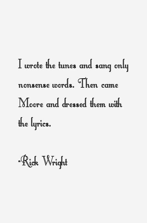 Rick Wright Quotes