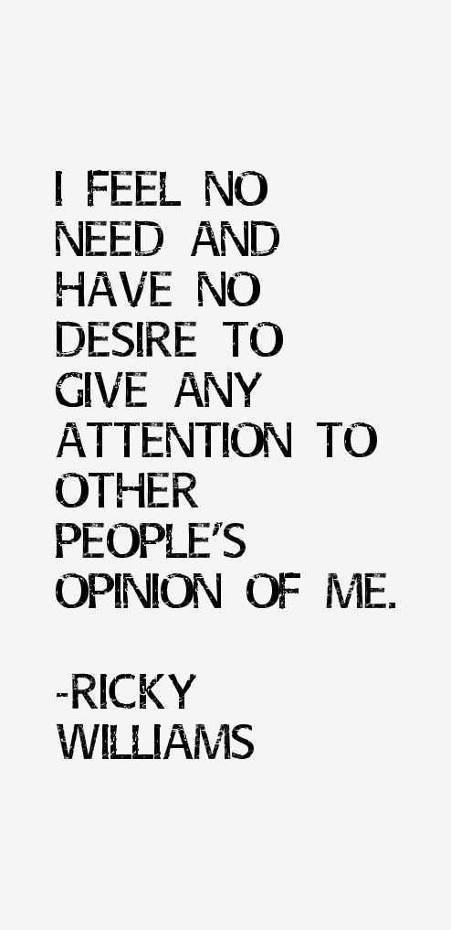 Ricky Williams Quotes