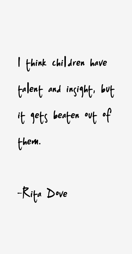 Rita Dove Quotes