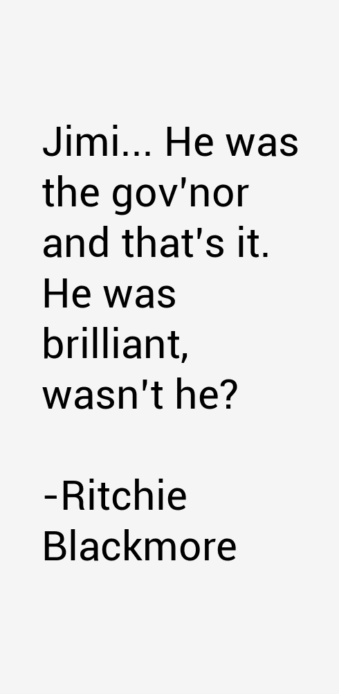 Ritchie Blackmore Quotes
